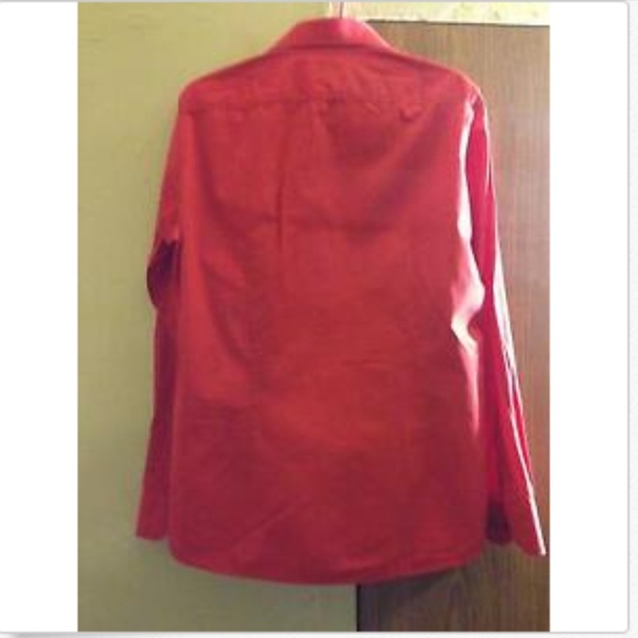 HUGO by HUGO BOSS Red Button Down Shirt SZ S - Picture 2 of 2